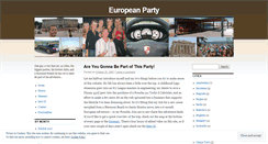 Desktop Screenshot of europeanparty.com