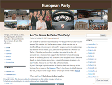 Tablet Screenshot of europeanparty.com